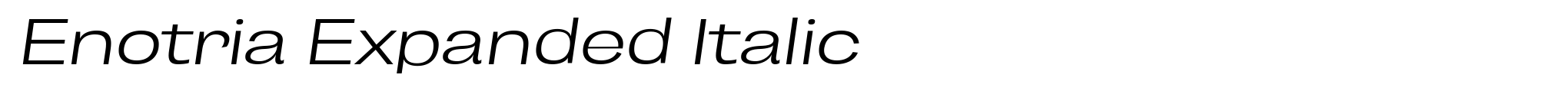 Enotria Expanded Italic image